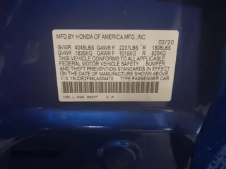 2020 Acura ILX w/Premium/A-SPEC Pkg with VIN 19UDE2F86LA004470, listed as a IAAI auction lot 41621206 with 137,054 mi miles. Bid and sale history available at carsss.com. Image 9.