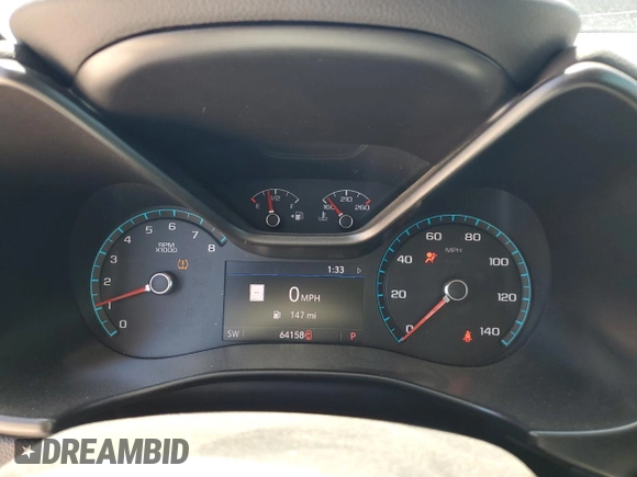 2021 Chevrolet Colorado 4WD LT with VIN 1GCGTCEN4M1216882, listed as a Copart auction lot 56245815 with 64,158 mi miles and Salvage title. Bid and sale history available at DreamBid. Image 9.