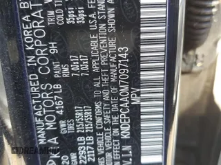 2021 Kia Seltos LX z VIN KNDEPCAA0M7097143, wystawiony jako Copart lot #54057815 z przebiegiem 59 930 mil mil oraz Szkoda całkowita • Salvage title. Historia ofert i sprzedaży dostępna na DreamBid. Obrazek 12.