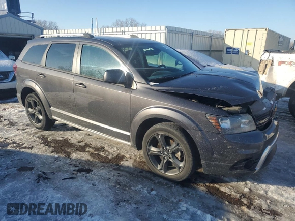 2019 Dodge Journey Crossroad with VIN 3C4PDCGB8KT873531, listed as a Copart auction lot 41603265 with 110,533 mi miles and Salvage Title. Bid and sale history available at DreamBid. Image 4.