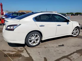 2013 Nissan Maxima SV with VIN 1N4AA5AP7DC804624, listed as a Copart auction lot 53981045 with 178,299 mi miles and Salvage title. Bid and sale history available at DreamBid. Image 3.