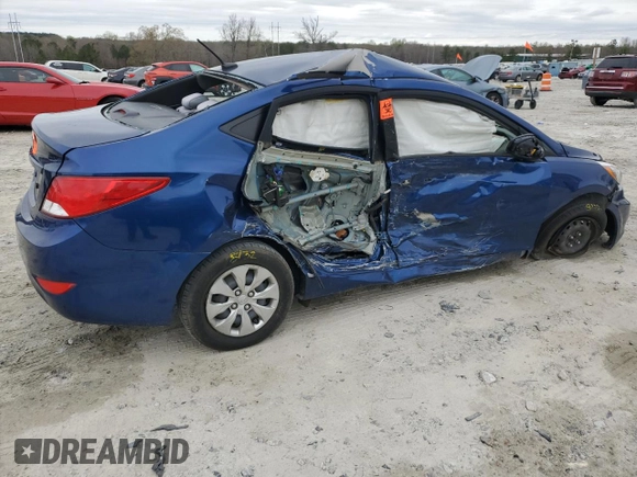 2015 Hyundai Accent GLS with VIN KMHCT4AEXFU890896, listed as a Copart auction lot 49489995 with 155,525 mi miles and Salvage Title. Bid and sale history available at carsss.com. Image 3.