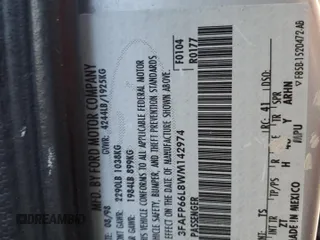 1998 Ford Contour z VIN 3FAFP66L8WM142974, wystawiony jako Copart lot #42175265 z przebiegiem 195 277 mil mil oraz Szkoda całkowita • Salvage title. Historia ofert i sprzedaży dostępna na DreamBid. Obrazek 14.
