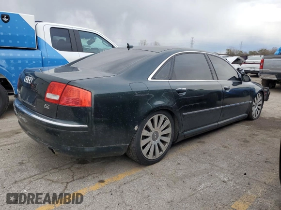 2007 Audi A8 L 4.2L with VIN WAUMV44E47N020858, listed as a Copart auction lot 81004994 with 0 mi miles and Clean Title. Bid and sale history available at carsss.com. Image 3.