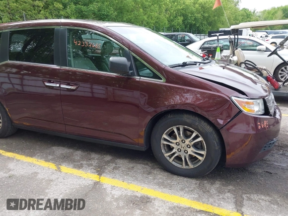 2013 Honda Odyssey EX-L с VIN 5FNRL5H64DB053215, выставлен на аукционе IAAI как лот 42332685 с пробегом 247 537 миль миль и . История ставок и продаж доступна на DreamBid. Изображение 1.