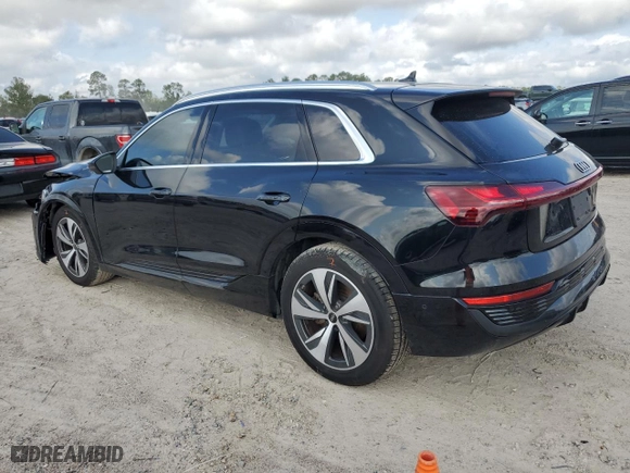 2024 Audi Q8 e-tron Premium Plus with VIN WA15AAGE4RB029832, listed as a Copart auction lot 79555074 with 12,722 mi miles and Salvage Title. Bid and sale history available at carsss.com. Image 2.