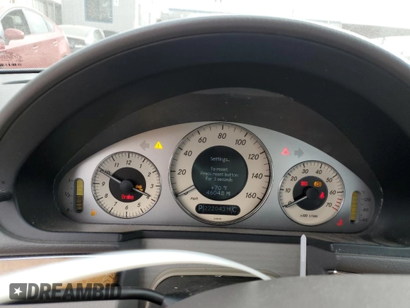 2007 Mercedes-Benz E 550 with VIN WDBUF72X87B020870, listed as a Copart auction lot 78302684 with 222,043 mi miles and Clean Title. Bid and sale history available at DreamBid. Image 9.