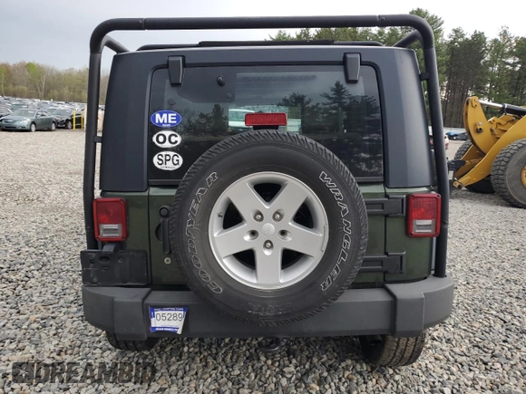 2008 Jeep Wrangler X with VIN 1J4FA24188L638183, listed as a Copart auction lot 56112955 with 112,438 mi miles and Salvage title. Bid and sale history available at DreamBid. Image 6.