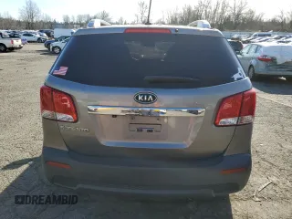 2012 Kia Sorento LX with VIN 5XYKT3A60CG296415, listed as a Copart auction lot 45319905 with 0 mi miles and Salvage Title. Bid and sale history available at carsss.com. Image 6.
