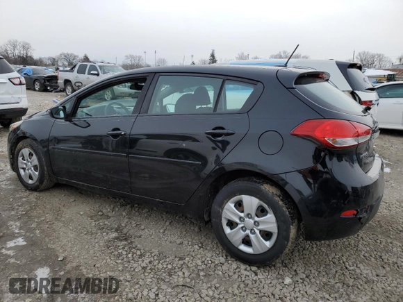 2017 Kia Forte5 LX with VIN KNAFK5A86H5682156, listed as a Copart auction lot 45861385 with 104,591 mi miles and Salvage Title. Bid and sale history available at carsss.com. Image 2.