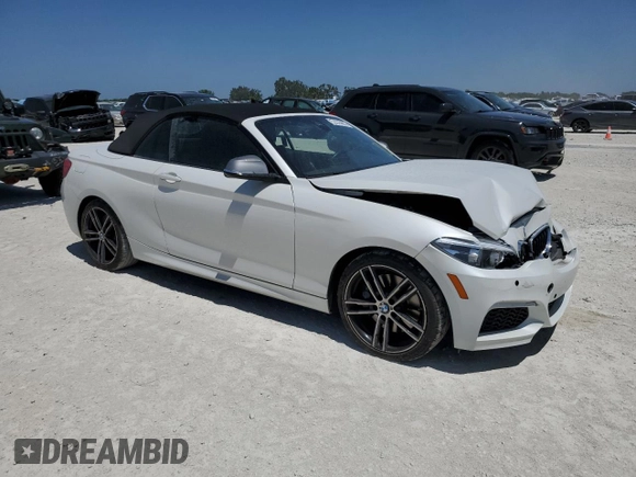 2019 BMW 2 Series M240i with VIN WBA2N1C59K7D55881, listed as a Copart auction lot 52225883 with 26,777 mi miles. Bid and sale history available at carsss.com. Image 4.