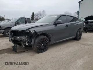 2024 BMW X6 xDrive40i with VIN 5UX33EX01R9T50154, listed as a Copart auction lot 85329074 with 0 mi miles and Salvage Title. Bid and sale history available at carsss.com. Image 1.