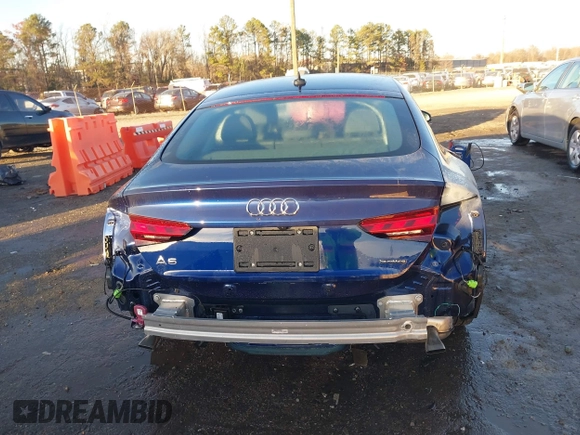 2023 Audi A5 Sportback Premium z VIN WAUABCF58PA032618, wystawiony jako IAAI lot #41048963 z przebiegiem 2 740 mil mil oraz . Historia ofert i sprzedaży dostępna na DreamBid. Obrazek 17.