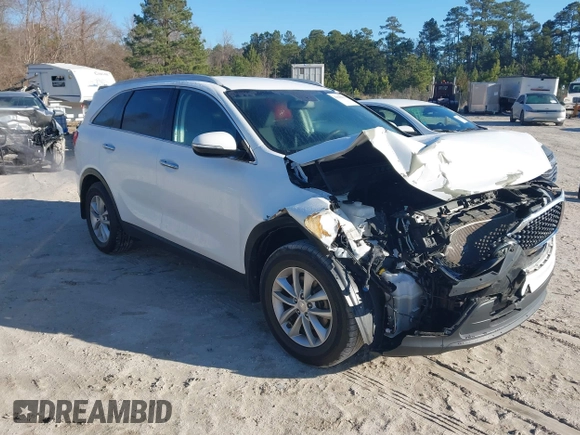 2017 Kia Sorento LX with VIN 5XYPG4A33HG255838, listed as a IAAI auction lot 41688042 with 50,187 mi miles. Bid and sale history available at carsss.com. Image 1.