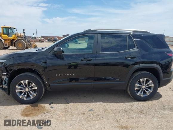 2025 Chevrolet Equinox FWD LT with VIN 3GNAXHEG0SL296896, listed as a IAAI auction lot 42038976 with 2,222 mi miles. Bid and sale history available at carsss.com. Image 15.