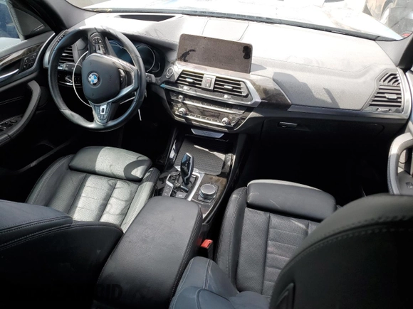 2019 BMW X3 xDrive30i with VIN 5UXTR9C50KLR05045, listed as a Copart auction lot 50721855 with 62,139 mi miles and Salvage Title. Bid and sale history available at DreamBid. Image 8.