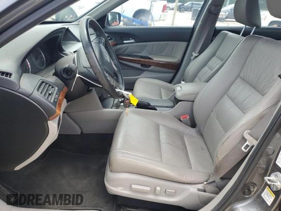 2011 Honda Accord EX-L with VIN 1HGCP3F86BA014054, listed as a Copart auction lot 64077675 with 79,662 mi miles and Salvage title. Bid and sale history available at DreamBid. Image 7.