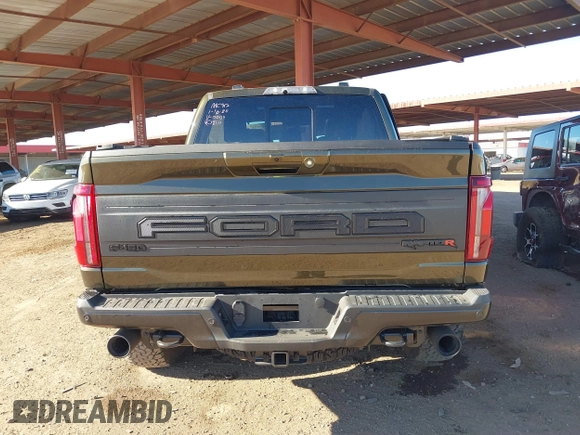 2024 Ford F-150 Raptor with VIN 1FTFW1RJ6RFB90004, listed as a IAAI auction lot 41380511 with 2,283 mi miles and . Bid and sale history available at DreamBid. Image 16.
