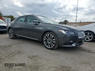 2017 Lincoln Continental Reserve with VIN 1LN6L9NP3H5631184, listed as a Copart auction lot 75639544 with 76,159 mi miles and Salvage Title. Bid and sale history available at DreamBid. Image 4.