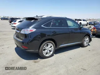 2012 Lexus RX 450h with VIN JTJBC1BA7C2050279, listed as a Copart auction lot 63818645 with 135,726 mi miles and Salvage title. Bid and sale history available at DreamBid. Image 3.