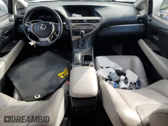 2015 Lexus RX 450h with VIN JTJBC1BA2F2469502, listed as a Copart auction lot 49475915 with 131,175 mi miles and Salvage title. Bid and sale history available at DreamBid. Image 8.