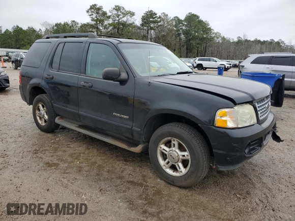 2005 Ford Explorer XLT with VIN 1FMZU63K75UA41491, listed as a Copart auction lot 45318035 with 223,531 mi miles and Salvage title. Bid and sale history available at DreamBid. Image 4.