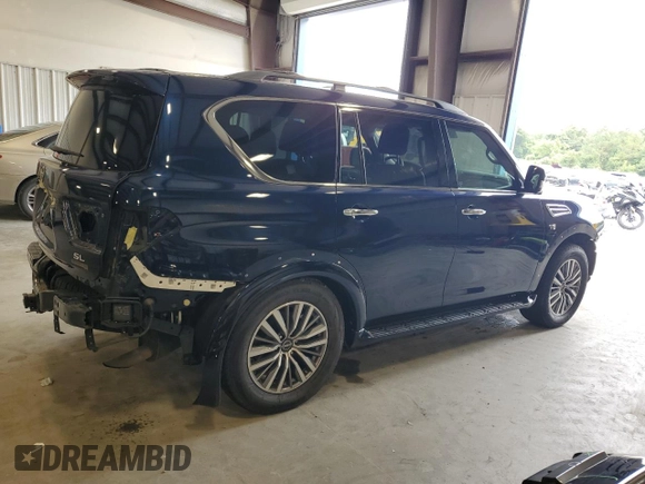 2022 Nissan Armada SL with VIN JN8AY2BCXN9160247, listed as a Copart auction lot 63918244 with 50,625 mi miles and Salvage Title. Bid and sale history available at carsss.com. Image 3.
