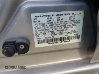 2001 Nissan Altima GXE with VIN 1N4DL01D71C106882, listed as a Copart auction lot 75677804 with 62,013 mi miles and Salvage Title. Bid and sale history available at carsss.com. Image 12.