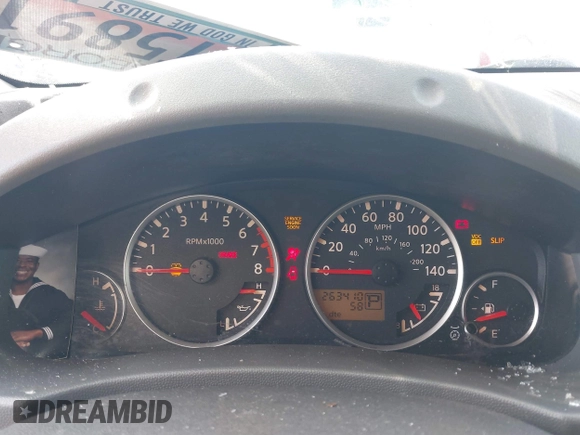 2005 Nissan Xterra S with VIN 5N1AN08U35C650696, listed as a IAAI auction lot 41467654 with 263,410 mi miles. Bid and sale history available at carsss.com. Image 15.