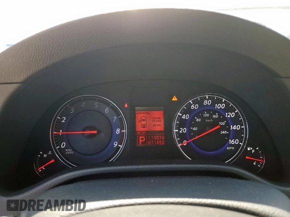 2008 Infiniti G35 Journey with VIN JNKBV61EX8M200345, listed as a Copart auction lot 51952815 with 173,074 mi miles and Salvage Title. Bid and sale history available at DreamBid. Image 9.