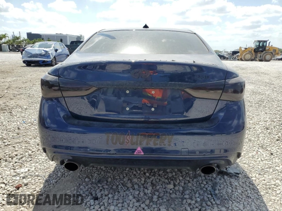 2021 Infiniti Q50 Luxe z VIN JN1EV7BP2MM706074, wystawiony jako Copart lot #54379675 z przebiegiem 29 170 mil mil oraz Szkoda całkowita • Salvage title. Historia ofert i sprzedaży dostępna na DreamBid. Obrazek 6.