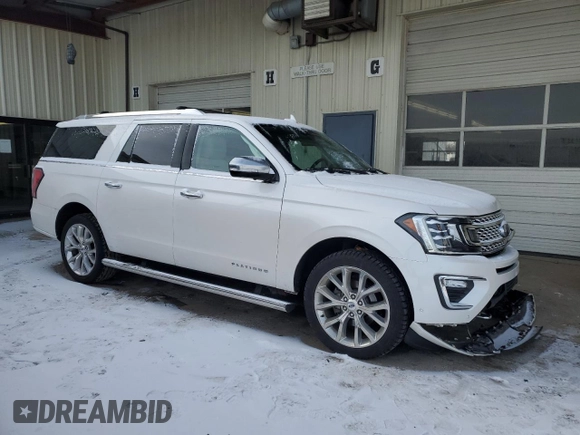 2019 Ford Expedition Max Platinum with VIN 1FMJK1MT7KEA30171, listed as a Copart auction lot 41403075 with 104,440 mi miles and Salvage title. Bid and sale history available at DreamBid. Image 4.