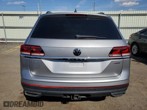 2021 Volkswagen Atlas 3.6L V6 SE w/Technology with VIN 1V2KR2CA4MC562064, listed as a Copart auction lot 50598235 with 67,193 mi miles and Salvage Title. Bid and sale history available at carsss.com. Image 6.