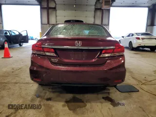 2015 Honda Civic EX-L with VIN 2HGFB2F93FH501458, listed as a Copart auction lot 52144305 with Not Provided miles and Salvage Title. Bid and sale history available at carsss.com. Image 6.