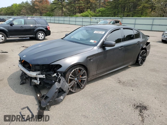2021 BMW M5 z VIN WBS83CH04MCG92781, wystawiony jako Copart lot #52568153 z przebiegiem 29 528 mil mil oraz . Historia ofert i sprzedaży dostępna na DreamBid. Obrazek 1.