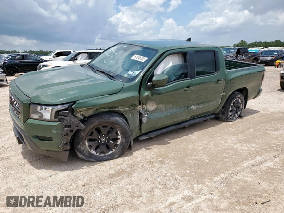 2022 Nissan Frontier SV with VIN 1N6ED1EJ1NN609865, listed as a Copart auction lot 61046005 with 44,458 mi miles and Salvage title. Bid and sale history available at DreamBid. Image 1.