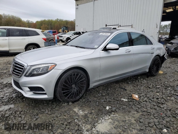 2015 Mercedes-Benz S 550 with VIN WDDUG8FB2FA148714, listed as a Copart auction lot 52670345 with 226,473 mi miles and Salvage Title. Bid and sale history available at DreamBid. Image 1.