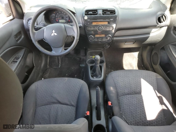 2015 Mitsubishi Mirage DE with VIN ML32A3HJ4FH000844, listed as a Copart auction lot 49234775 with 129,212 mi miles and Salvage Title. Bid and sale history available at carsss.com. Image 8.