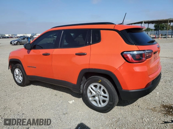 2017 Jeep Compass Sport с VIN 3C4NJCAB9HT690673, выставлен на аукционе Copart как лот 57122075 с пробегом 94 107 миль миль и Списание • Salvage title. История ставок и продаж доступна на DreamBid. Изображение 2.