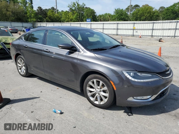 2015 Chrysler 200 C with VIN 1C3CCCCG2FN545762, listed as a Copart auction lot 53960825 with 119,873 mi miles and Clean Title. Bid and sale history available at DreamBid. Image 4.