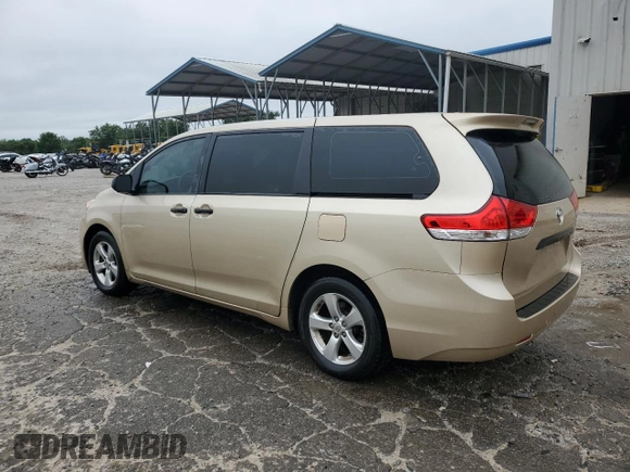 2014 Toyota Sienna L with VIN 5TDZK3DC3ES499663, listed as a Copart auction lot 57615535 with 201,561 mi miles and Salvage title. Bid and sale history available at DreamBid. Image 2.