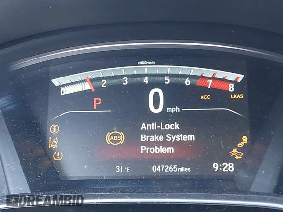 2017 Honda CR-V Touring with VIN 5J6RW2H95HL063877, listed as a IAAI auction lot 41982213 with 47,265 mi miles. Bid and sale history available at carsss.com. Image 15.