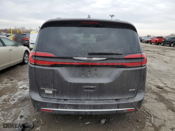 2021 Chrysler Pacifica Pinnacle with VIN 2C4RC3PG4MR537291, listed as a Copart auction lot 46302825 with NaN miles and Salvage Title. Bid and sale history available at carsss.com. Image 6.