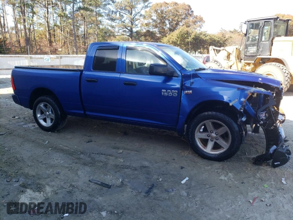 2017 Ram 1500 Express with VIN 1C6RR7FT4HS636032, listed as a Copart auction lot 78514034 with 122,678 mi miles and Salvage Title. Bid and sale history available at carsss.com. Image 4.