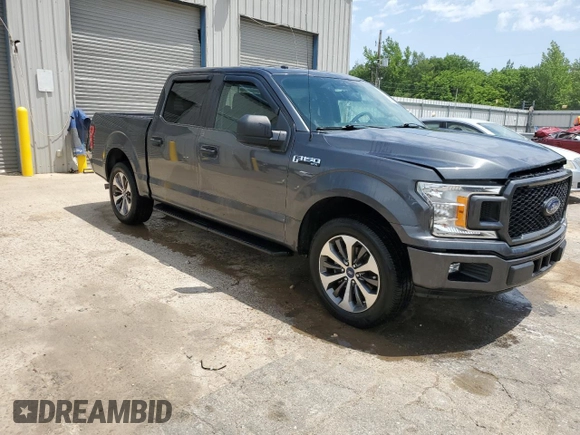 2019 Ford F-150 XL with VIN 1FTEW1CP3KFC96604, listed as a Copart auction lot 56730795 with 140,908 mi miles and Salvage title. Bid and sale history available at DreamBid. Image 4.
