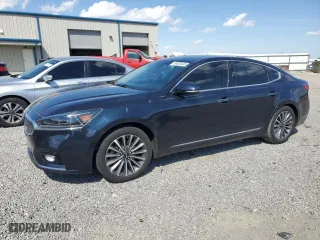 2017 Kia Cadenza Premium with VIN KNALB4J1XH5042662, listed as a Copart auction lot 50826435 with 143,468 mi miles and Salvage Title. Bid and sale history available at carsss.com. Image 1.