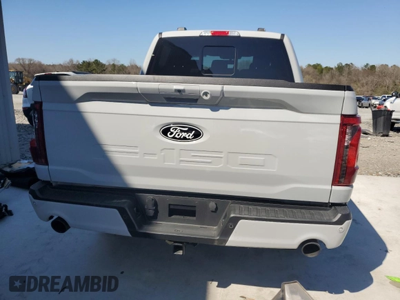 2024 Ford F-150 XLT with VIN 1FTFW3L55RFA53143, listed as a Copart auction lot 47960675 with 6,847 mi miles and Salvage Title. Bid and sale history available at carsss.com. Image 6.