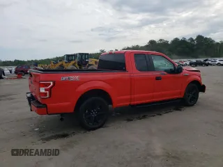 2020 Ford F-150 XL with VIN 1FTEX1CP5LFB98592, listed as a Copart auction lot 54707715 with 108,369 mi miles and Salvage title. Bid and sale history available at DreamBid. Image 3.
