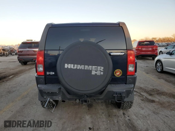 2008 Hummer H3 SUV with VIN 5GTEN13E688172138, listed as a Copart auction lot 82317664 with 124,834 mi miles and Salvage Title. Bid and sale history available at DreamBid. Image 6.
