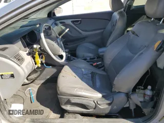 2013 Hyundai Elantra Coupe SE with VIN KMHDH6AE7DU016505, listed as a Copart auction lot 74535694 with 0 mi miles and Salvage Title. Bid and sale history available at carsss.com. Image 7.